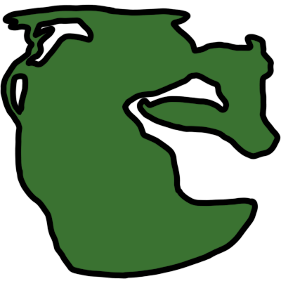 a green shape of Pangea.